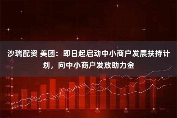 沙瑞配资 美团：即日起启动中小商户发展扶持计划，向中小商户发放助力金