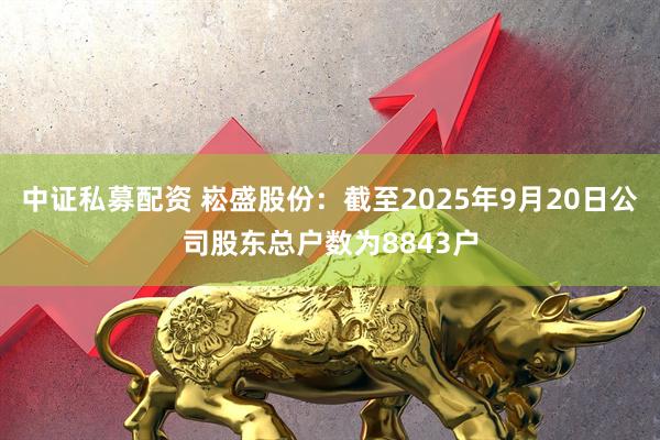 中证私募配资 崧盛股份：截至2025年9月20日公司股东总户数为8843户