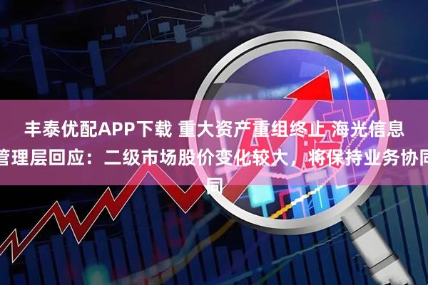 丰泰优配APP下载 重大资产重组终止 海光信息管理层回应：二级市场股价变化较大，将保持业务协同