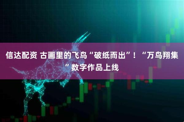 信达配资 古画里的飞鸟“破纸而出”！“万鸟翔集”数字作品上线